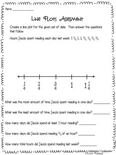 Line Plot Worksheets 4th Grade Image