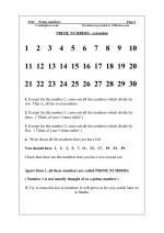 Prime Numbers Maze Worksheet Answer Sheet Image