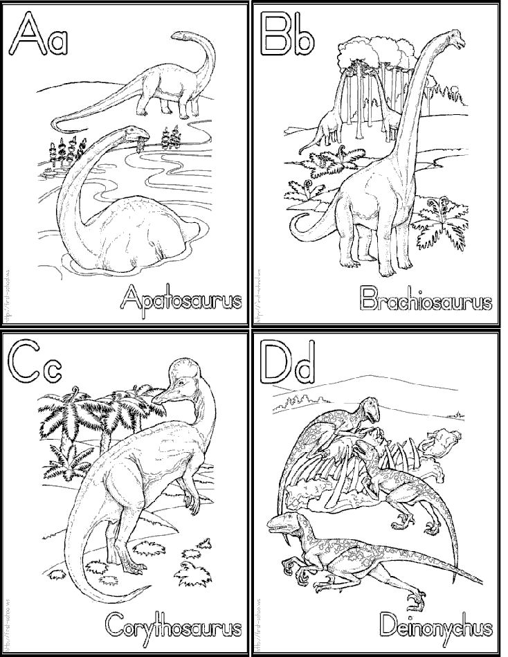 Printable Dinosaur Letters Alphabet Image