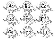 Printable Dinosaur Letters Alphabet Image