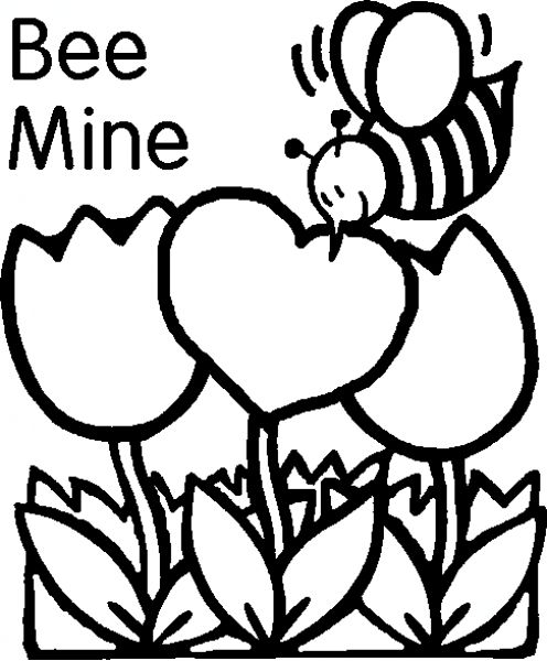 Printable Valentines Day Coloring Page Image