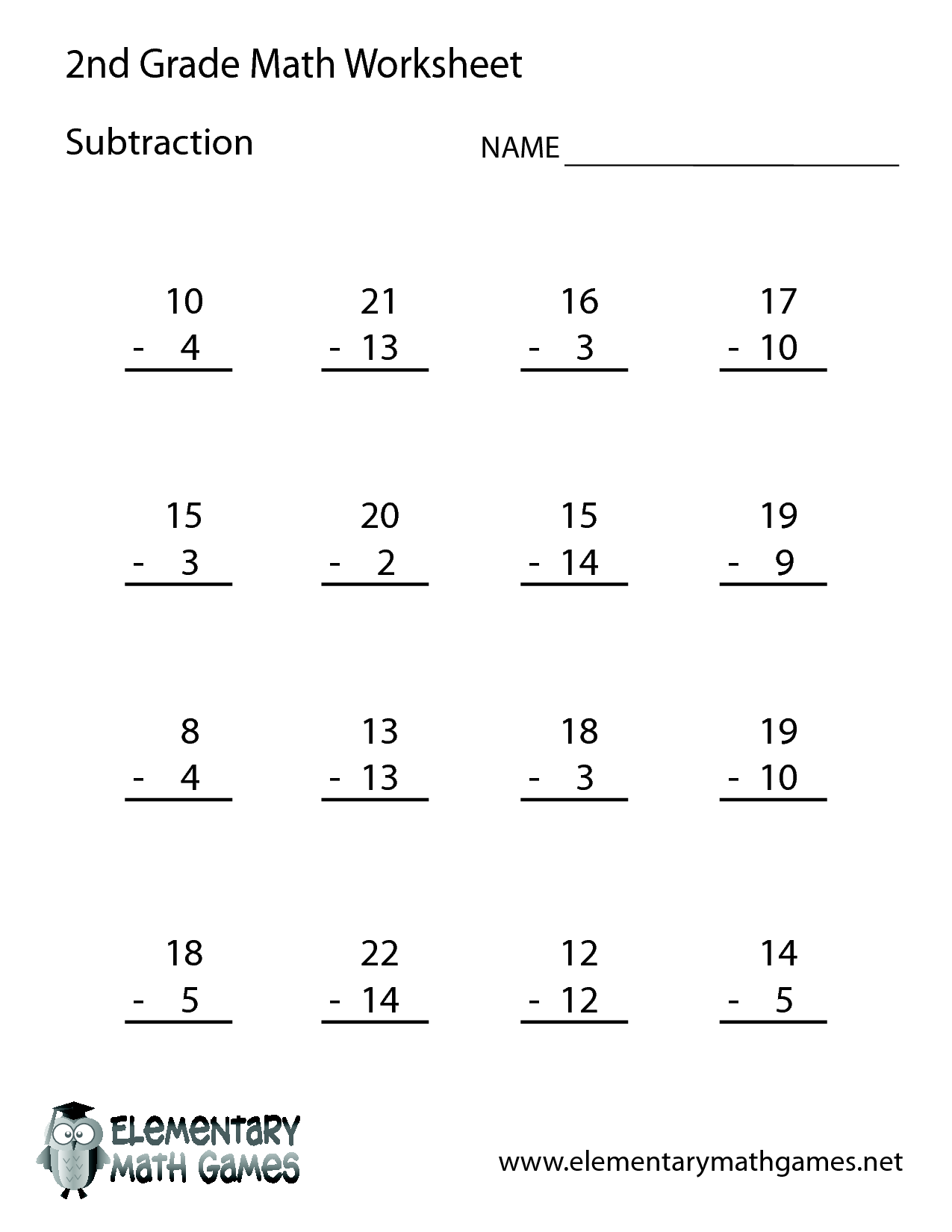 7 Free 2nd Grade Math Worksheets Printable Worksheeto