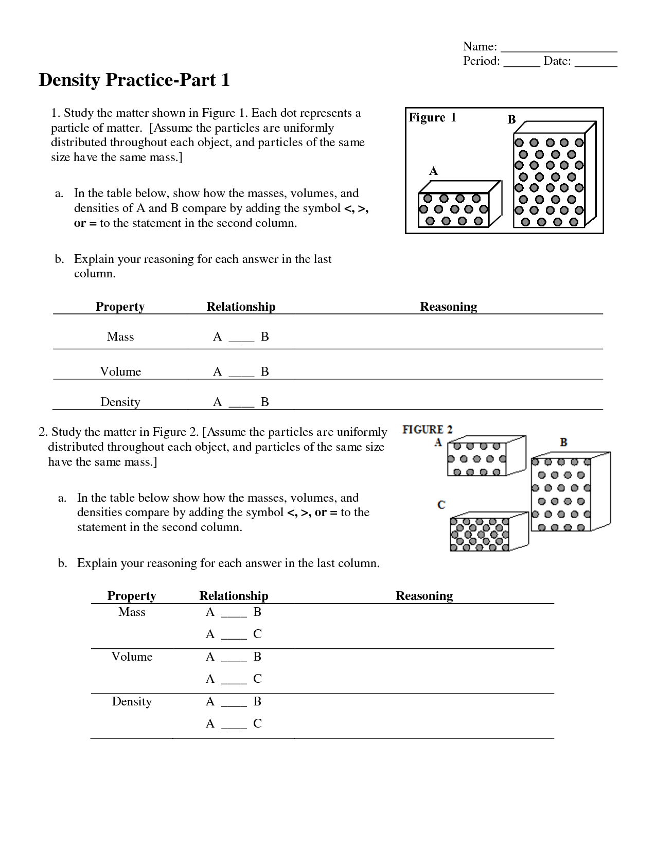 Chemistry Unit 1 Worksheet 3 Answers Image