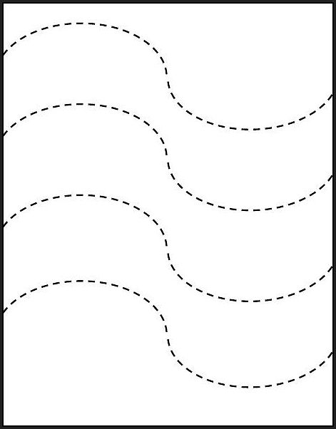 Curved Line Tracing Worksheets Preschool Image