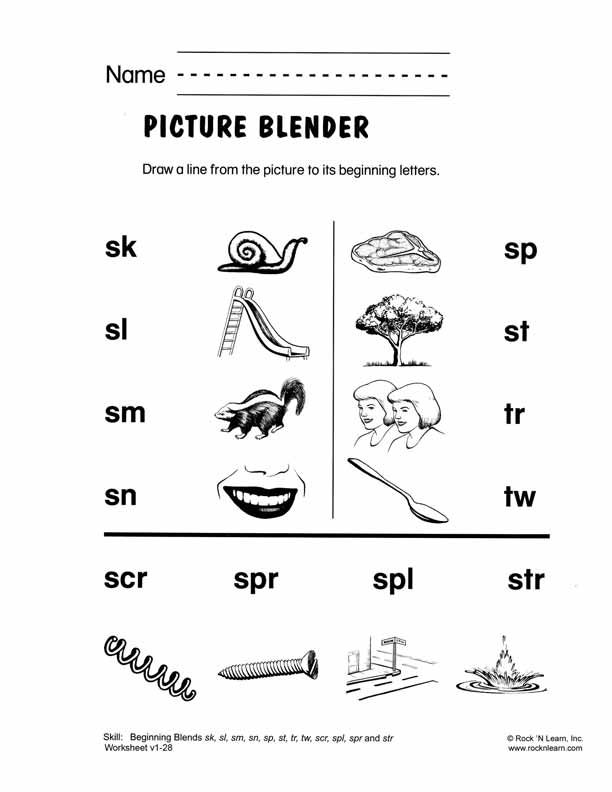 10 Best Images of 1st Grade Phonics Worksheets Blends ...
