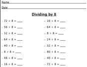 Math Division Worksheets Image