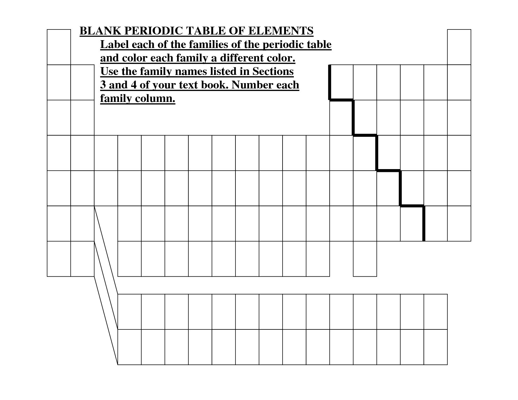 Printable Blank Periodic Table Image