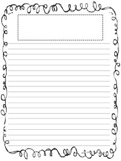 Second Grade Writing Paper Template Image