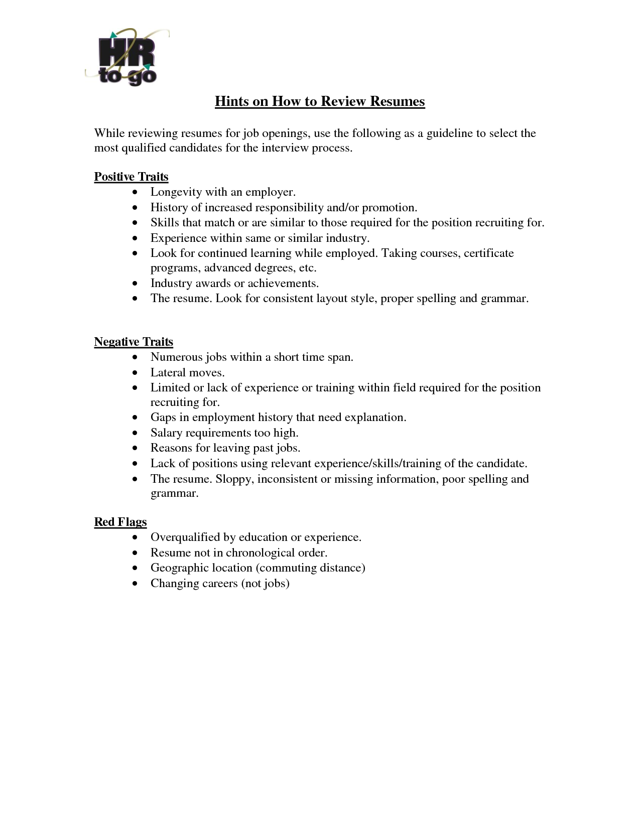 Skills Profile Resume Examples Image