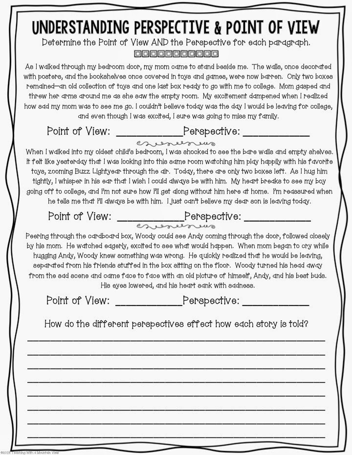 16 Best Images of Point Of View 1st 2nd 3rd Person Worksheet - Third ...