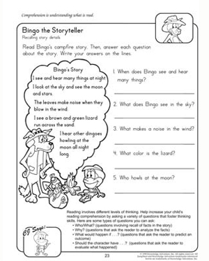 2nd Grade Reading Comprehension Worksheets Image