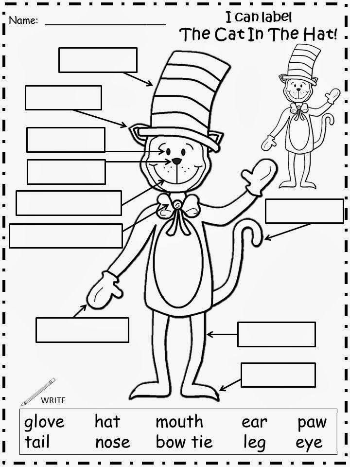 Cat in the Hat Activity Sheets Image