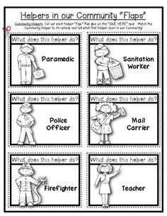 Community Helpers Cut and Paste Image
