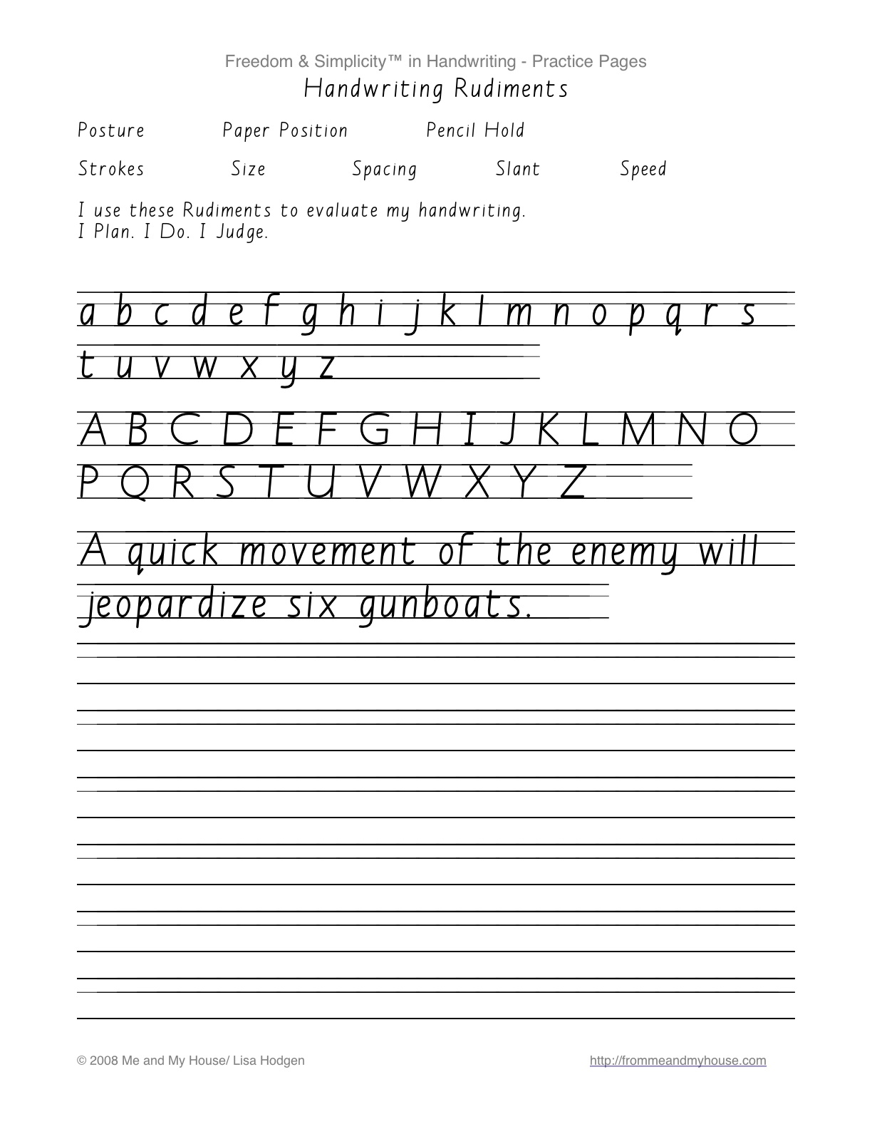 14 Italic Writing Worksheets / worksheeto.com