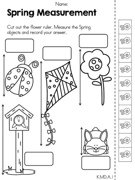 Kindergarten Math Measurement Worksheets Image