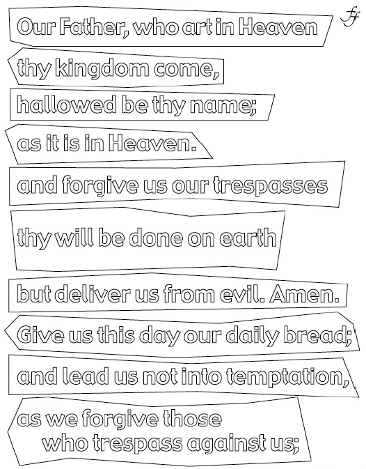 Our Father Prayer Worksheets Image