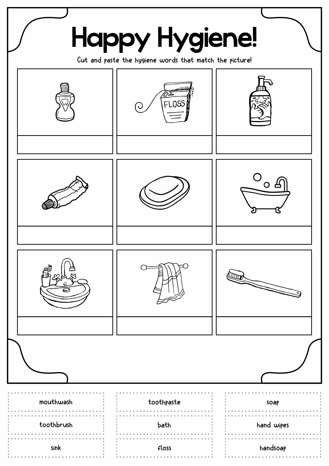 16 Best Images of Personal Safety Worksheets - Personal Hygiene ...