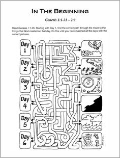 Printable Sunday School Lesson Creation Image