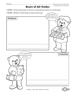 Producers and Consumers Social Studies Worksheets Image