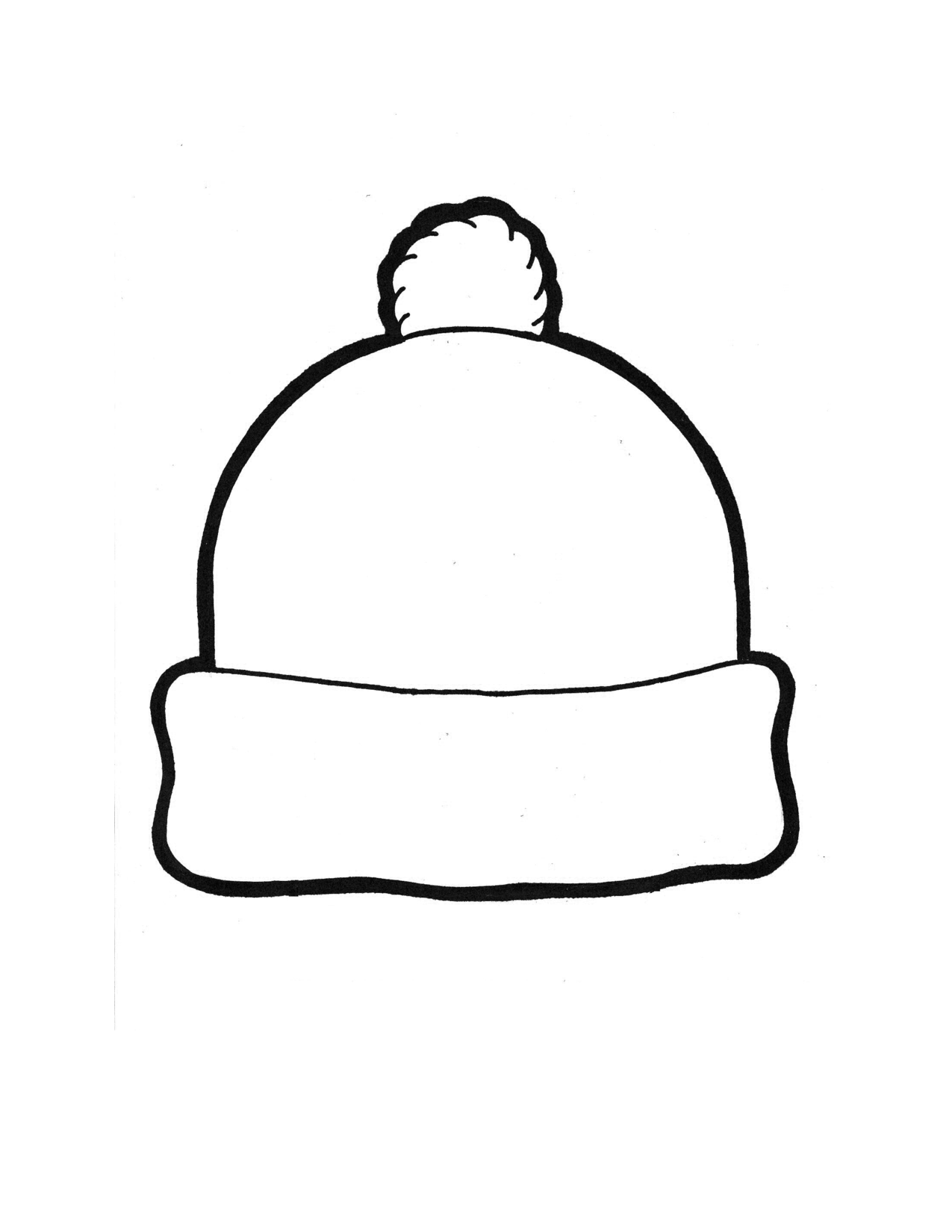 Winter Hat Template Image