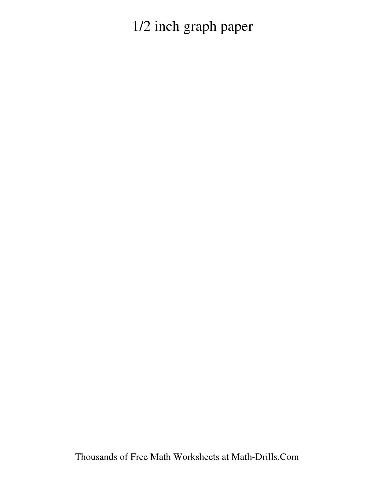1 2 Inch Graph Paper Image