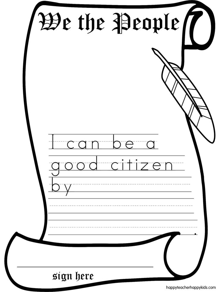Constitution Day Writing Activity Image