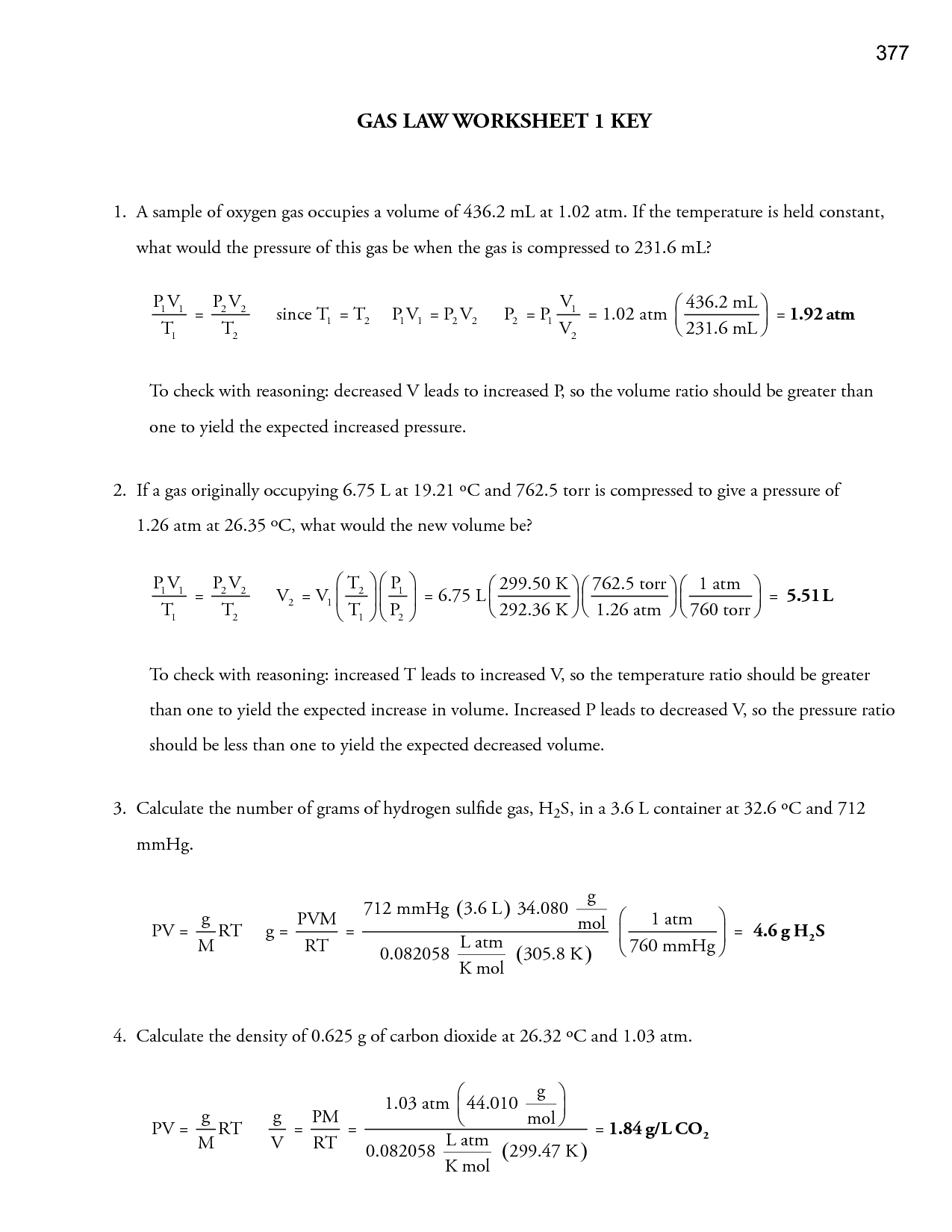 Chemfiesta Ideal Gas Law Worksheet Answers