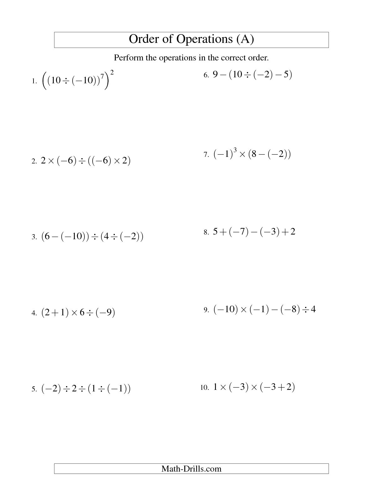 13 pemdas worksheets with answers worksheeto