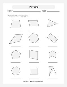 Irregular Polygons Worksheets Image