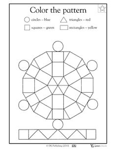 Kindergarten Math Worksheets Geometric Shapes Image