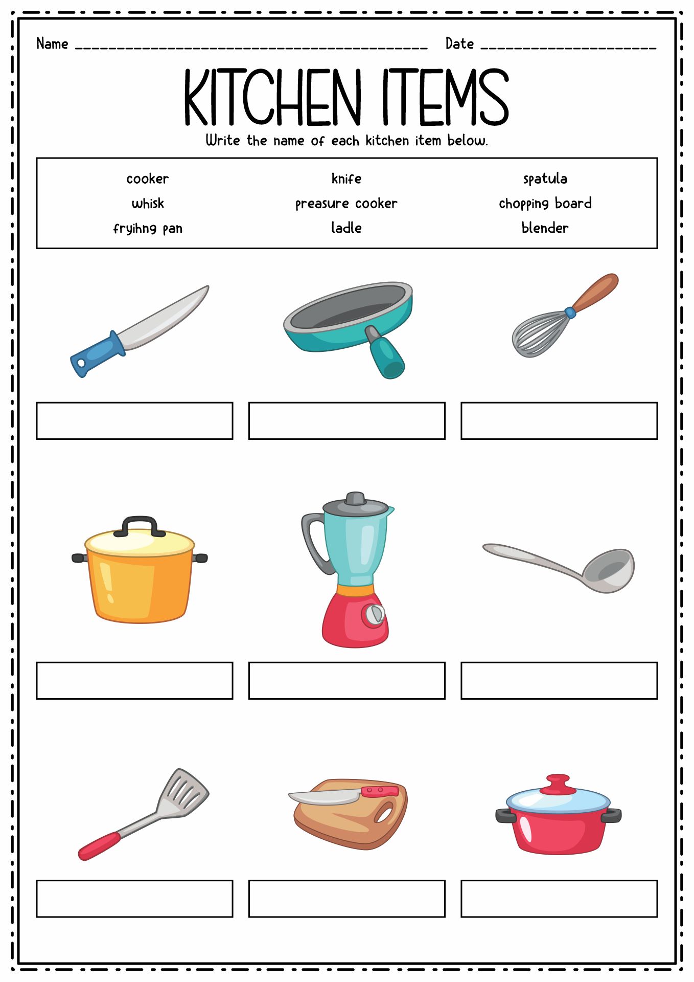14 Kitchen Utensils Worksheet For Kids Free PDF At Worksheeto 14 Kitchen Utensils Worksheet For Kids Free PDF At Worksheeto