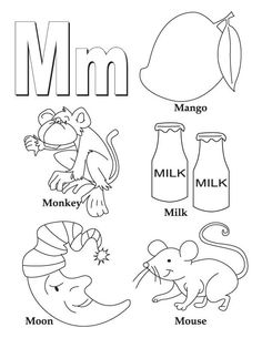 Letter M Coloring Pages Image