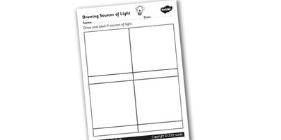 Light Sources Worksheets Image