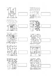 Printable Number Worksheets 11 20 Image