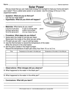 Science Matter and Energy Worksheets Image