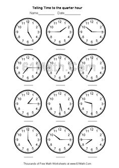 Telling Time Worksheets 3rd Grade