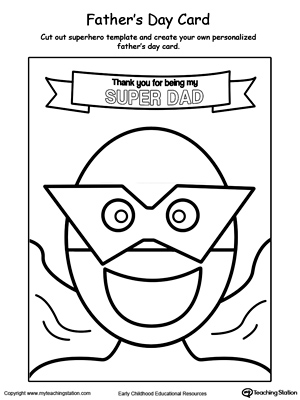 Fathers Day Printable Cards for Kids
