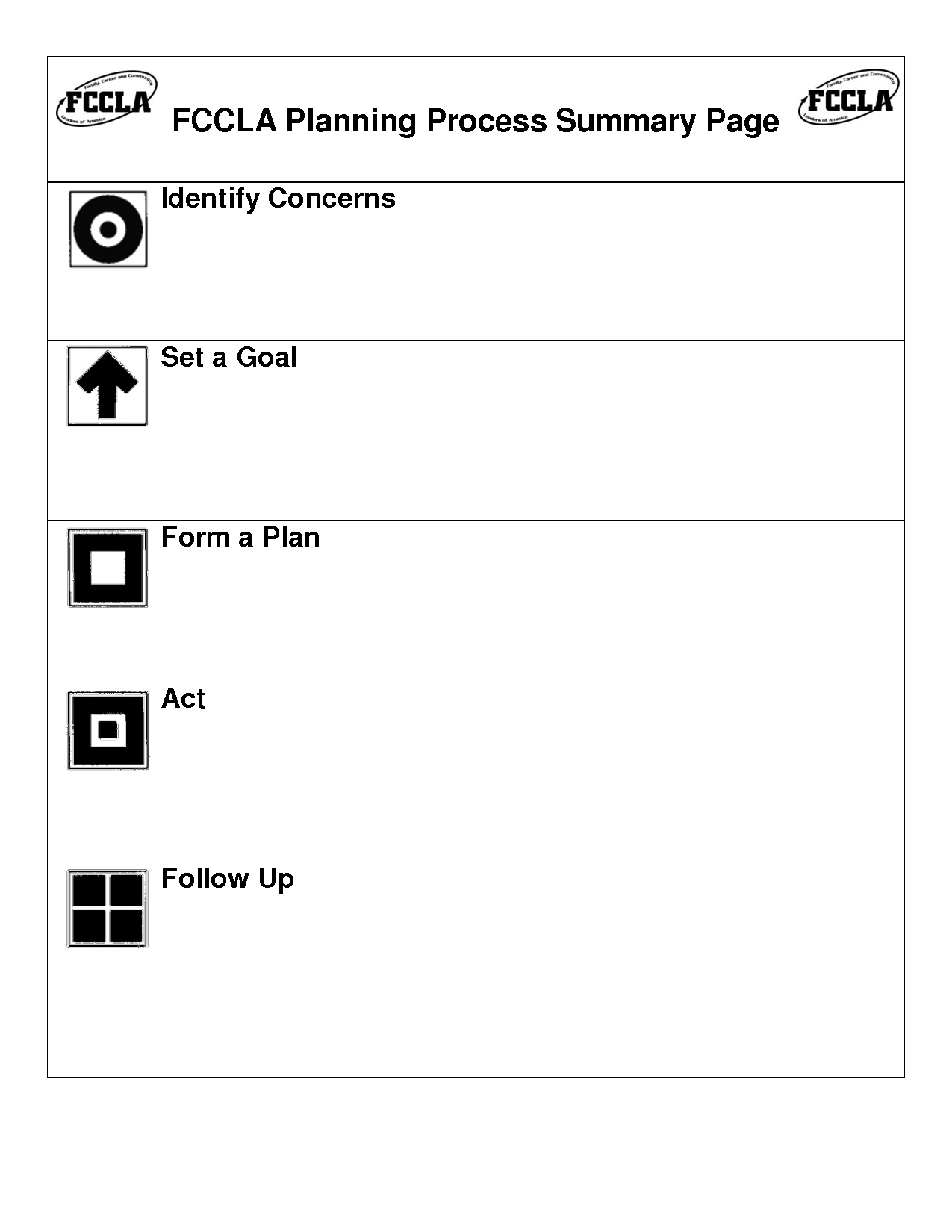 planning-process-fccla-template