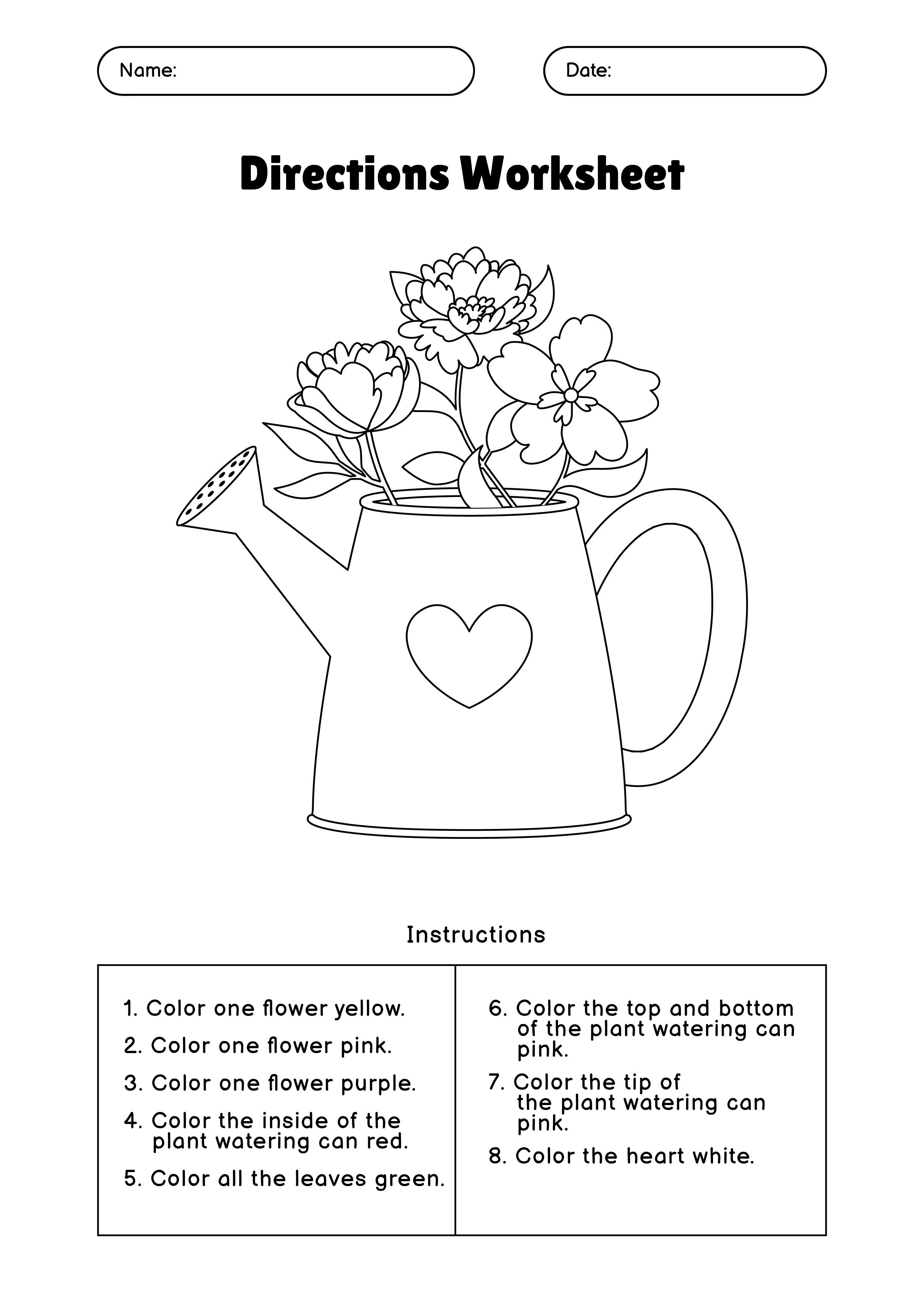 11 Following Directions Worksheets Middle School Worksheeto