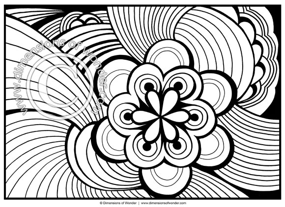 Free Printable Abstract Adult Coloring Pages