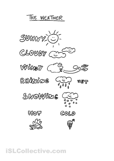 Free Printable Kindergarten Weather Worksheets Image