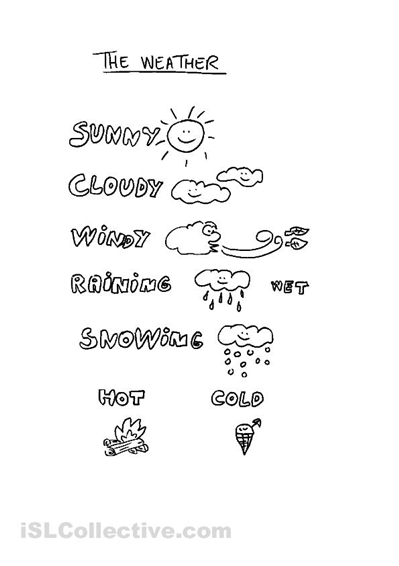 Free Printable Kindergarten Weather Worksheets
