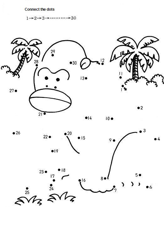 Free Printable Preschool Dot to Dot Worksheets