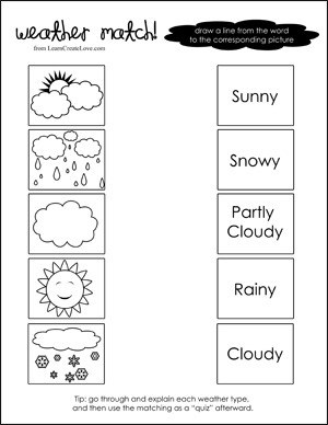 Free Printable Weather Worksheets