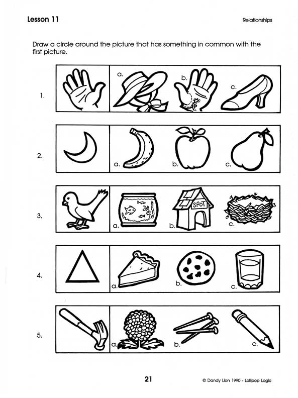 Kindergarten Test Worksheets Image