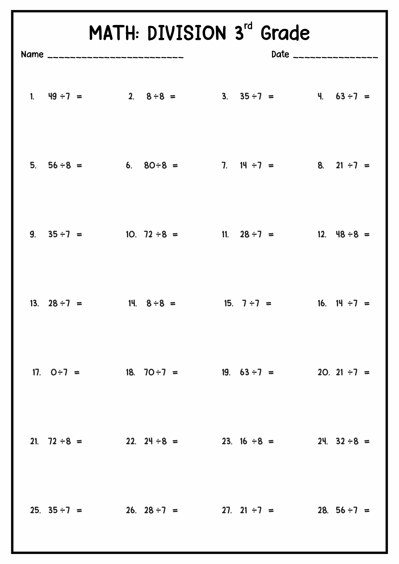 12 Long Division With Remainders Worksheets 4th Grade Free PDF At 12 Long Division With Remainders Worksheets 4th Grade Free PDF At