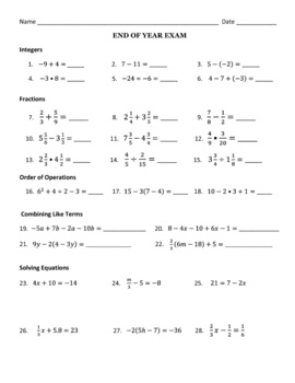 Middle School Math Word Problems Image