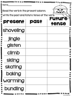 Past Present Future Worksheets Image