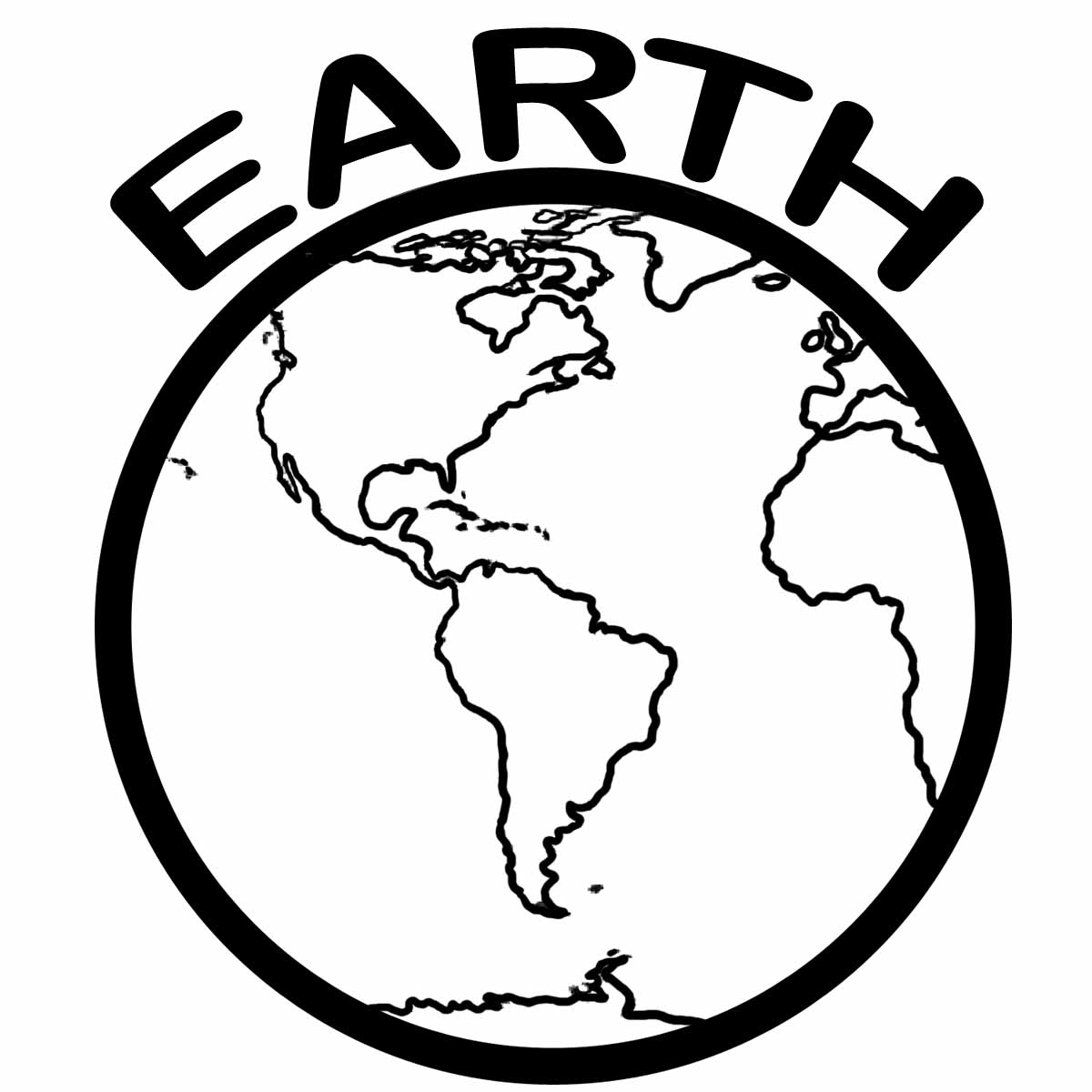 Planet Earth Coloring Pages Image