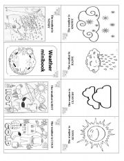 Preschool Printable Weather Mini Book Image